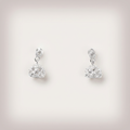 Women's Silver Diamond Jhumka Earrings