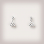 Women's Silver Diamond Jhumka Earrings