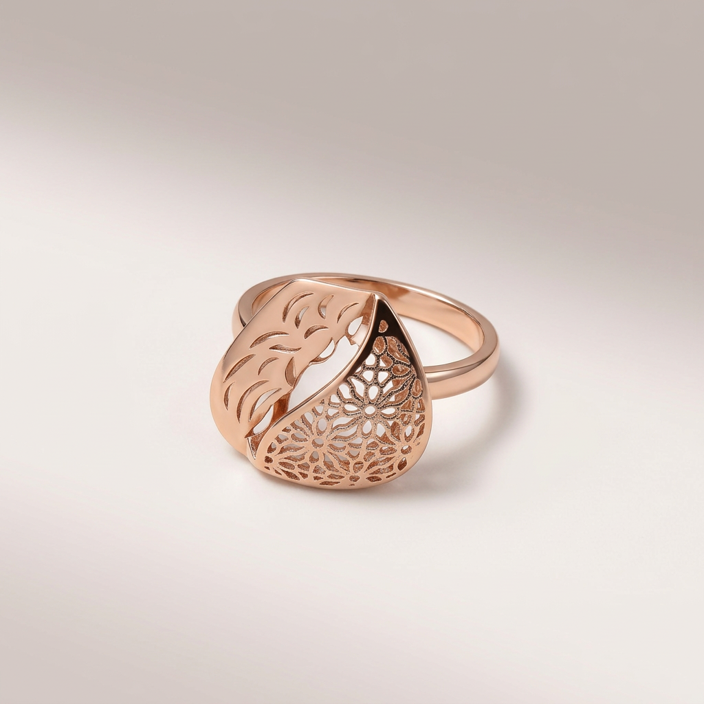 Women's Rose Gold Statement Ring