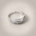 Women's 925 Silver CZ Accentuated Ring