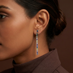 Women's Multicolor Gemstone Drop Earrings