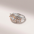 Women's Two-Tone Diamond Cocktail Ring