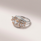Women's Two-Tone Diamond Cocktail Ring