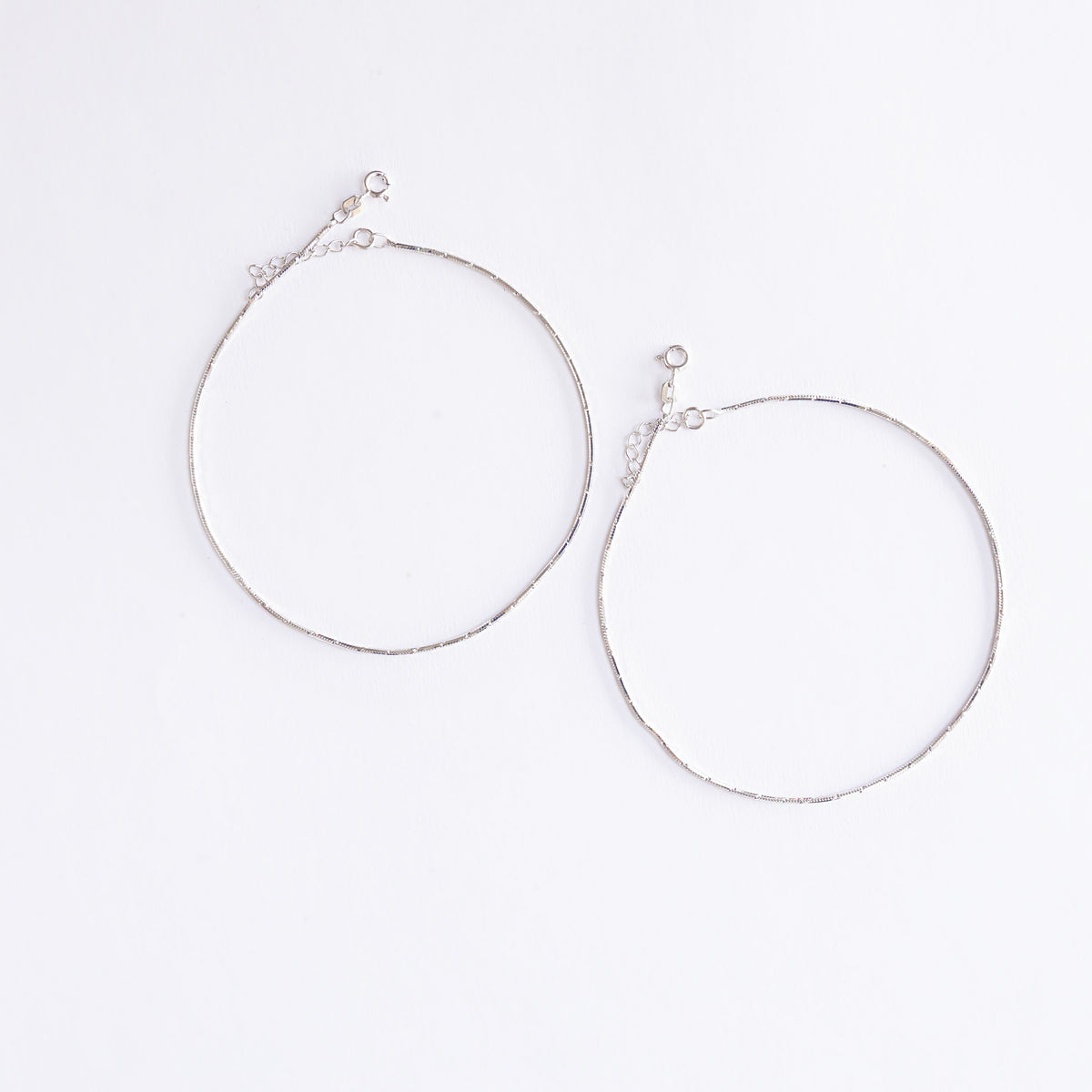 Silver Snake Anklet