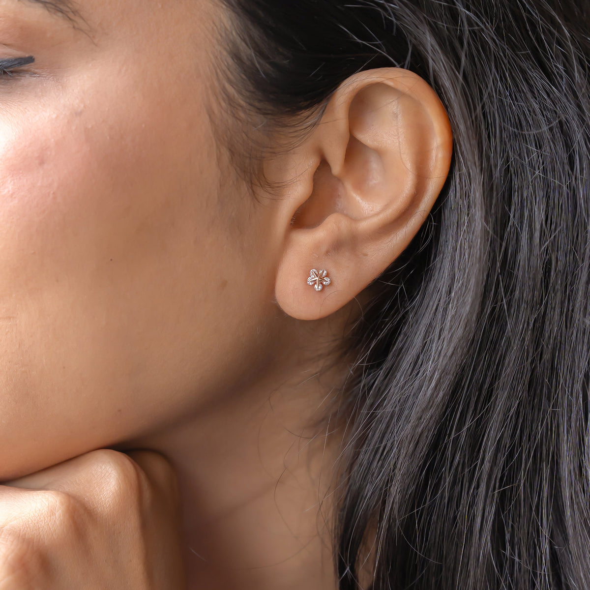 Rose Gold Petite Floral Delight Earrings
