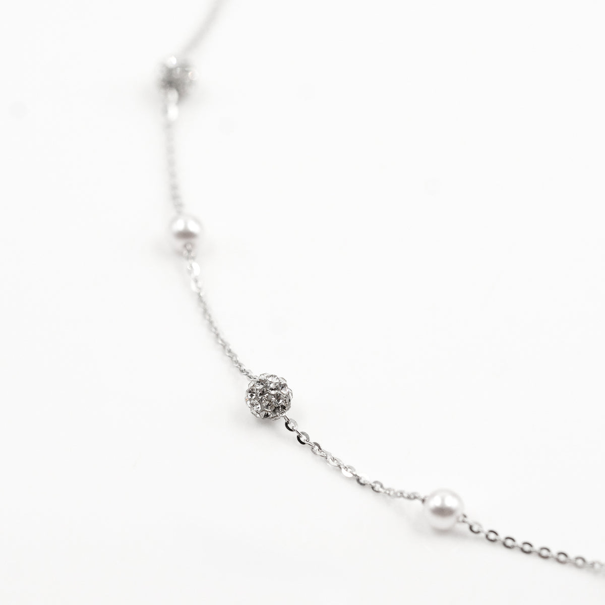 Silver Pearl Radiance Necklace