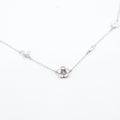 Silver Floral Fantasy Enamel Necklace