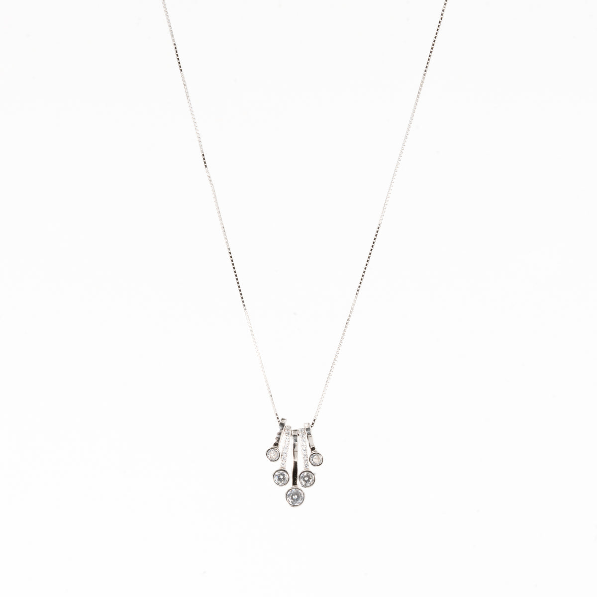 Silver Crystal Clarity Necklace