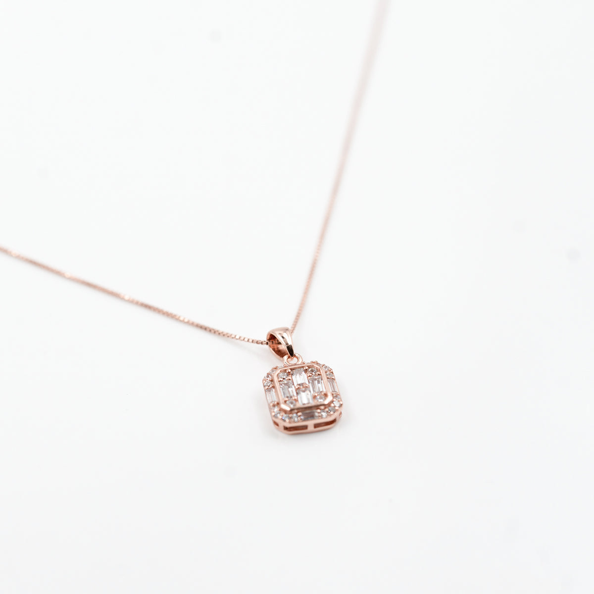Rose Gold Choki Square Jewelry Set