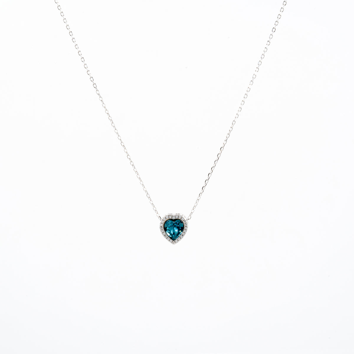 Silver Twilight Heart Necklace