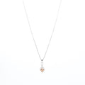 Silver Radiant Round Solitaire Jewelry Set