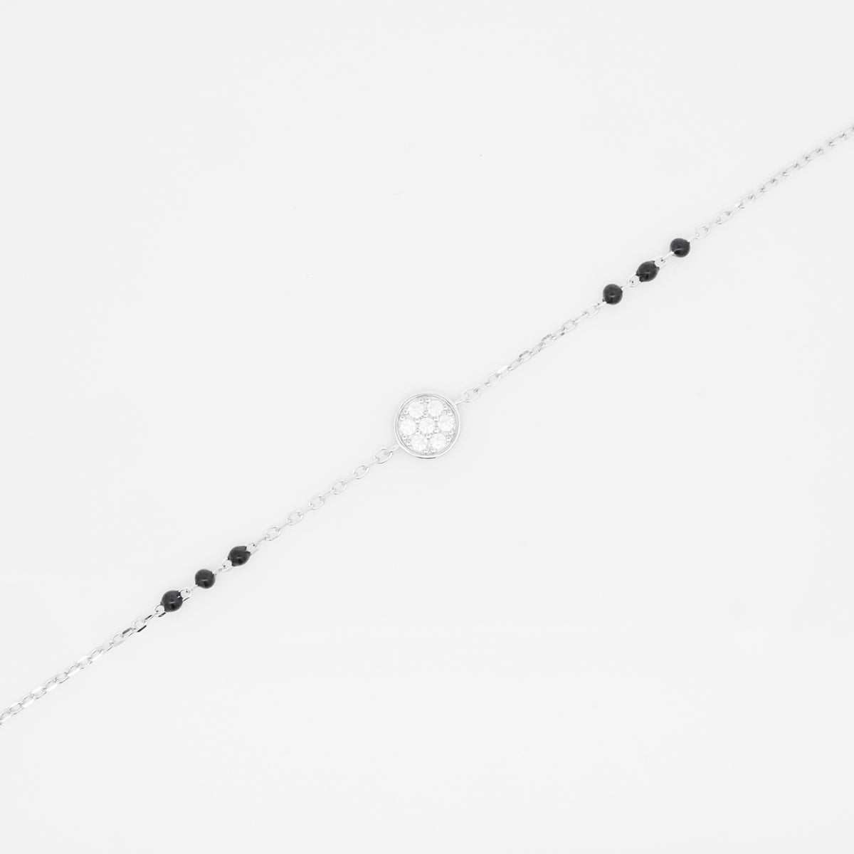 Silver Cz Fitted Hand Mangalsutra