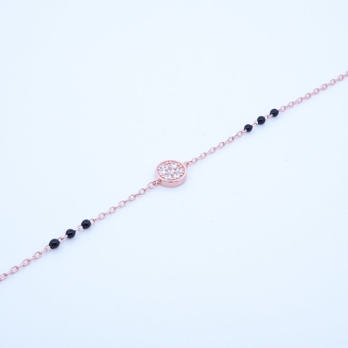 Rosegold Cz Fitted Hand Mangalsutra