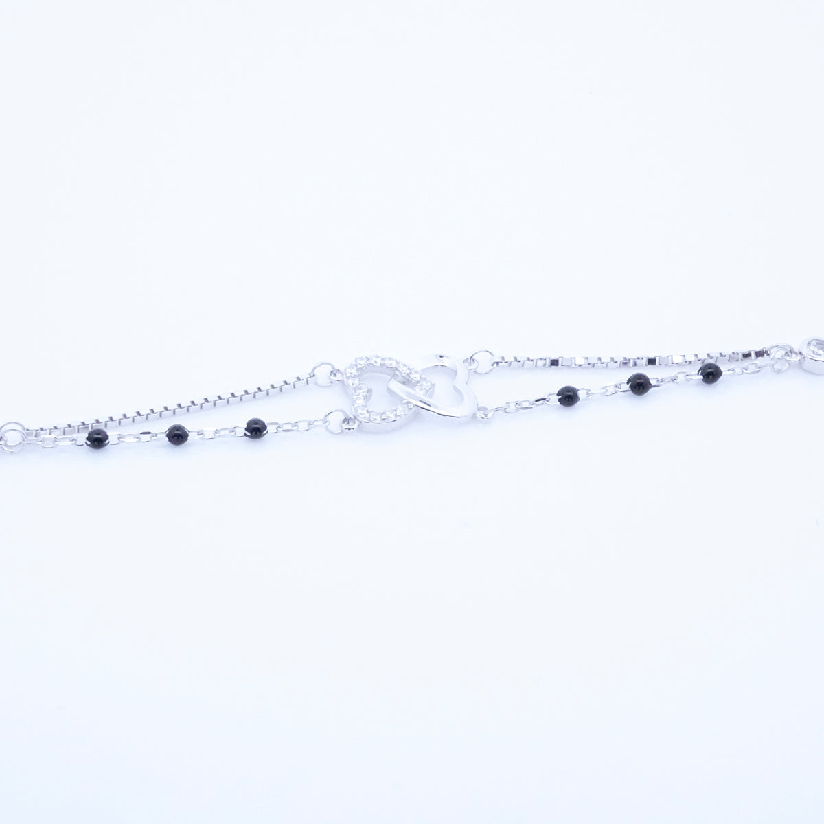 Silver Eternity Heart Hand Mangalsutra