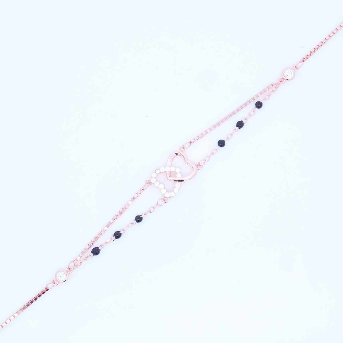 Rosegold Eternity Heart Hand Mangalsutra