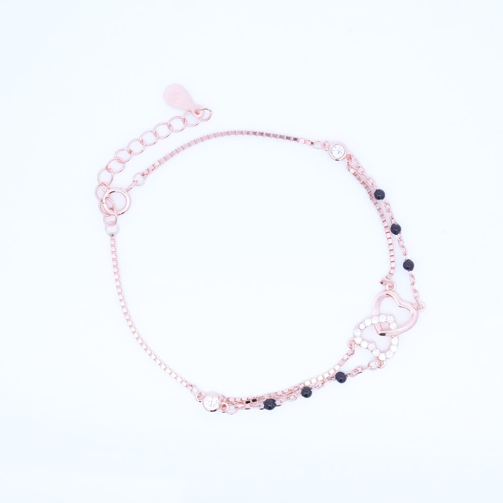 Rosegold Eternity Heart Hand Mangalsutra