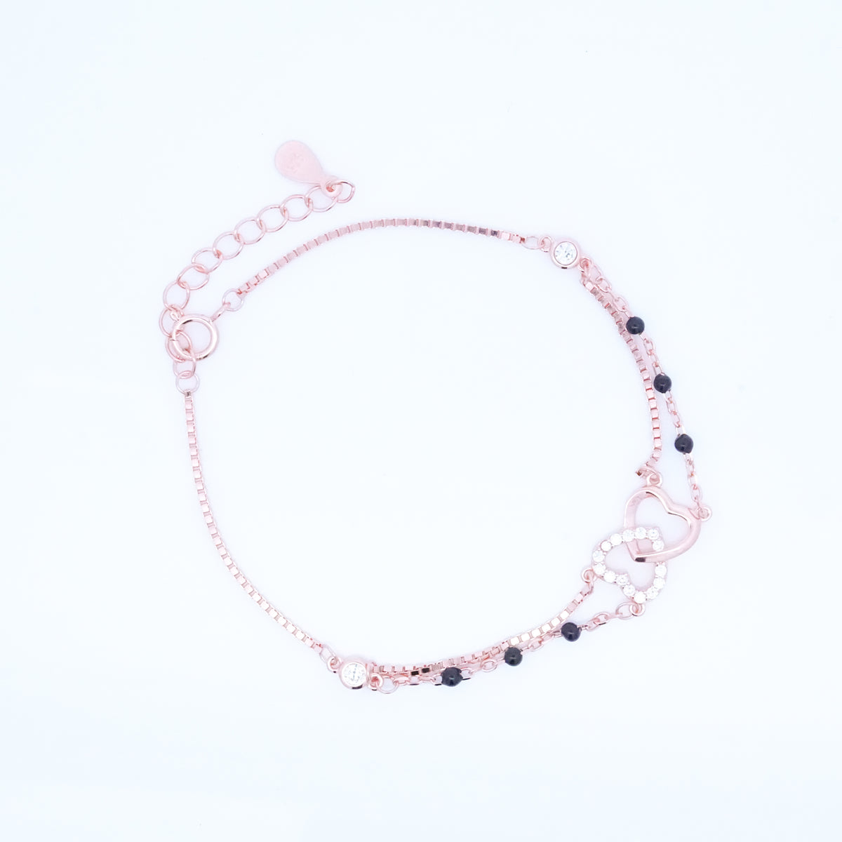 Rosegold Eternity Heart Hand Mangalsutra