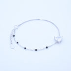 Silver Trilliant Cust Solitaire Hand Mangalsutra