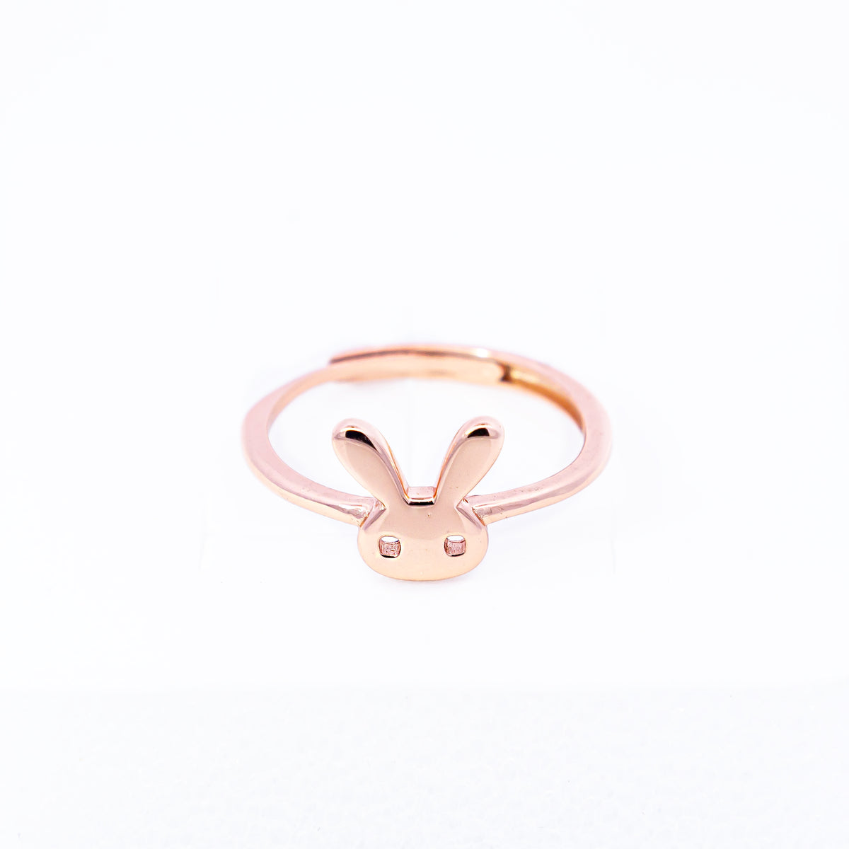 Adjustable Rose Gold Bunny Ring