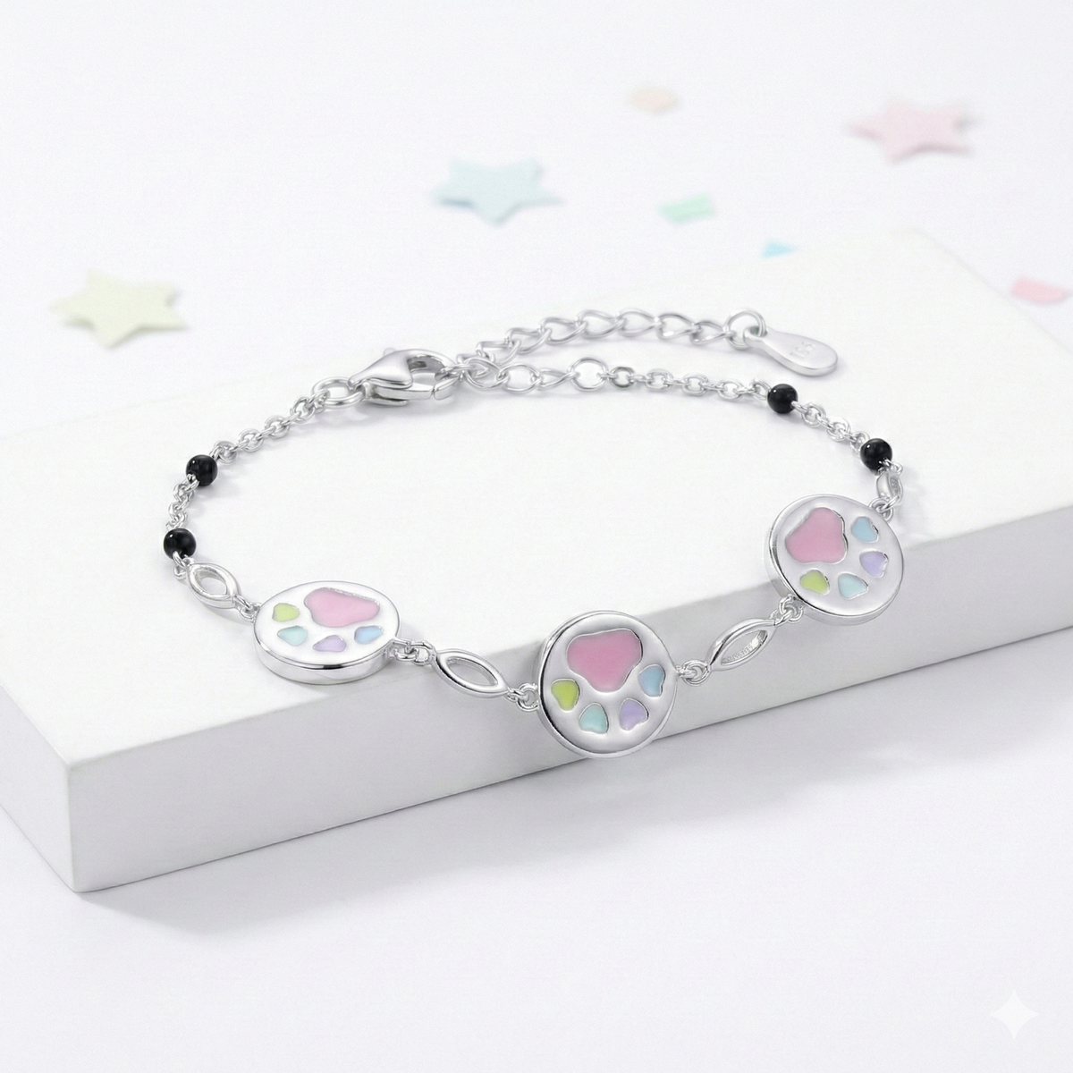 Silver Paws Kids Bracelet