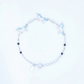 Silver Blue Unicorn Kids Bracelet