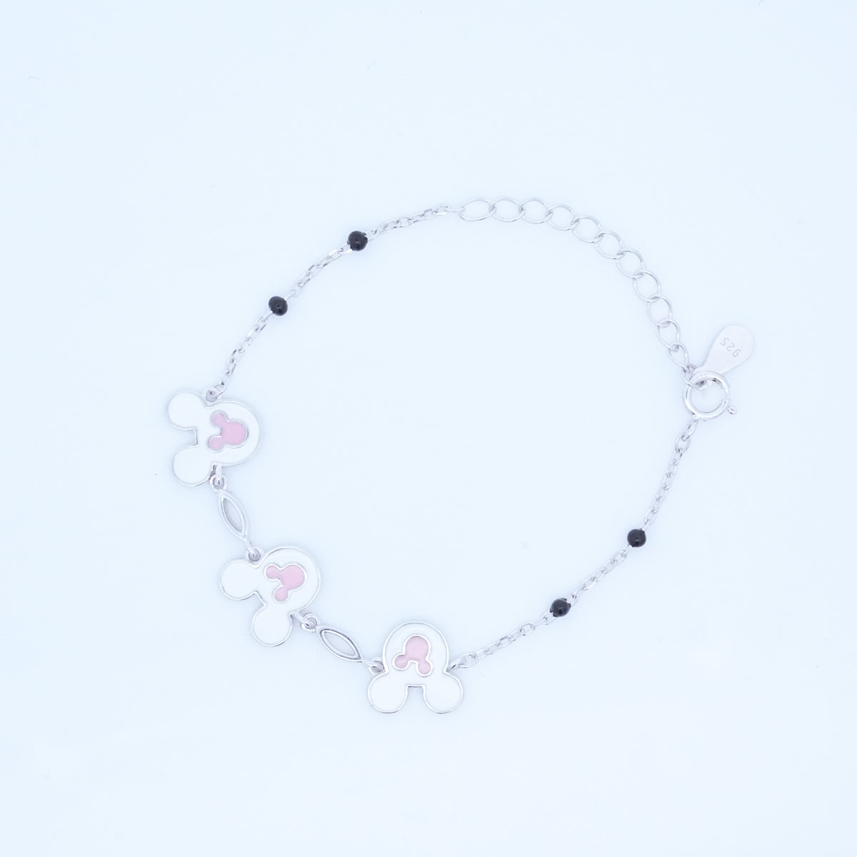 Silver Micky Mouse Kids Bracelet