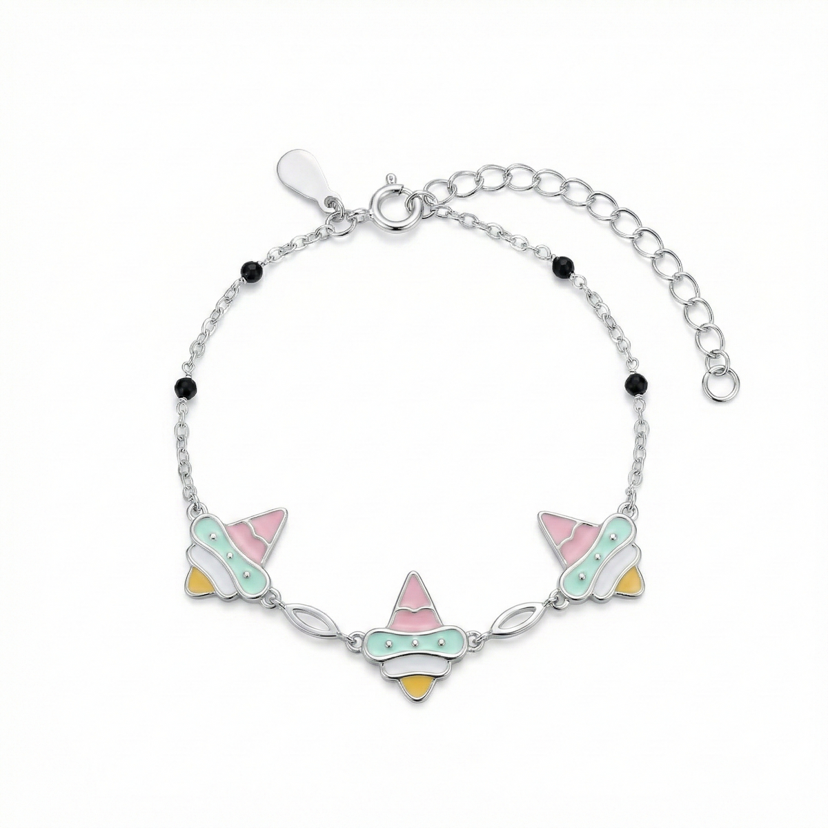 Silver Icecream Kids Bracelet