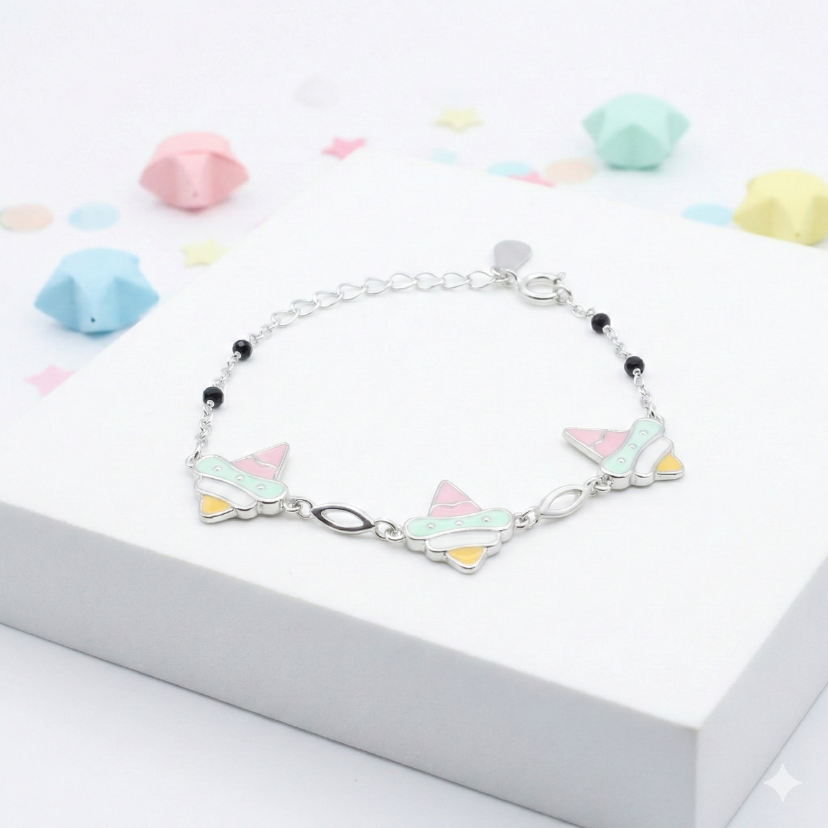 Silver Icecream Kids Bracelet