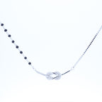Silver Interlocked Mangalsutra