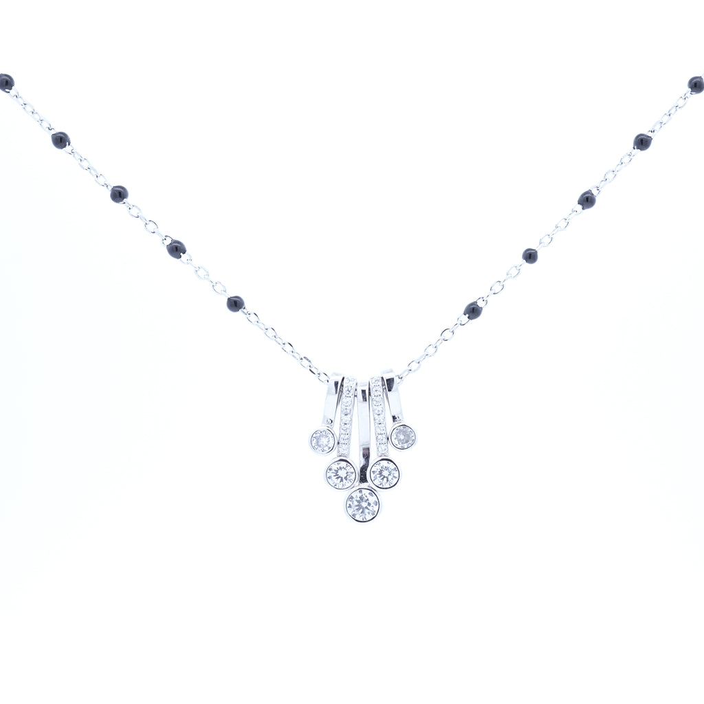 Silver Designer Solitaire Mangalsutra