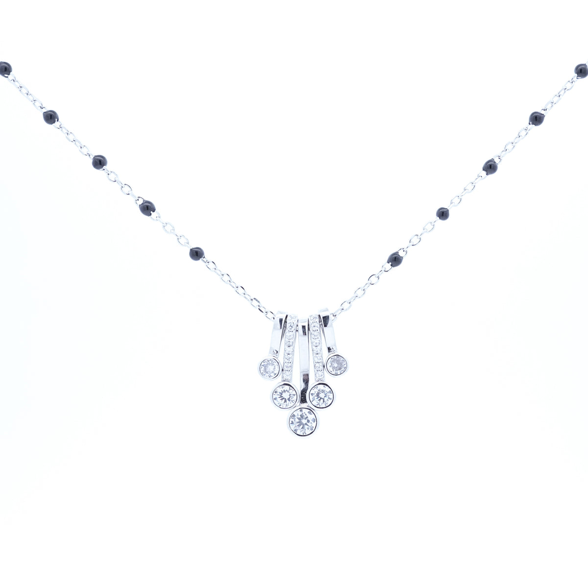 Silver Designer Solitaire Mangalsutra