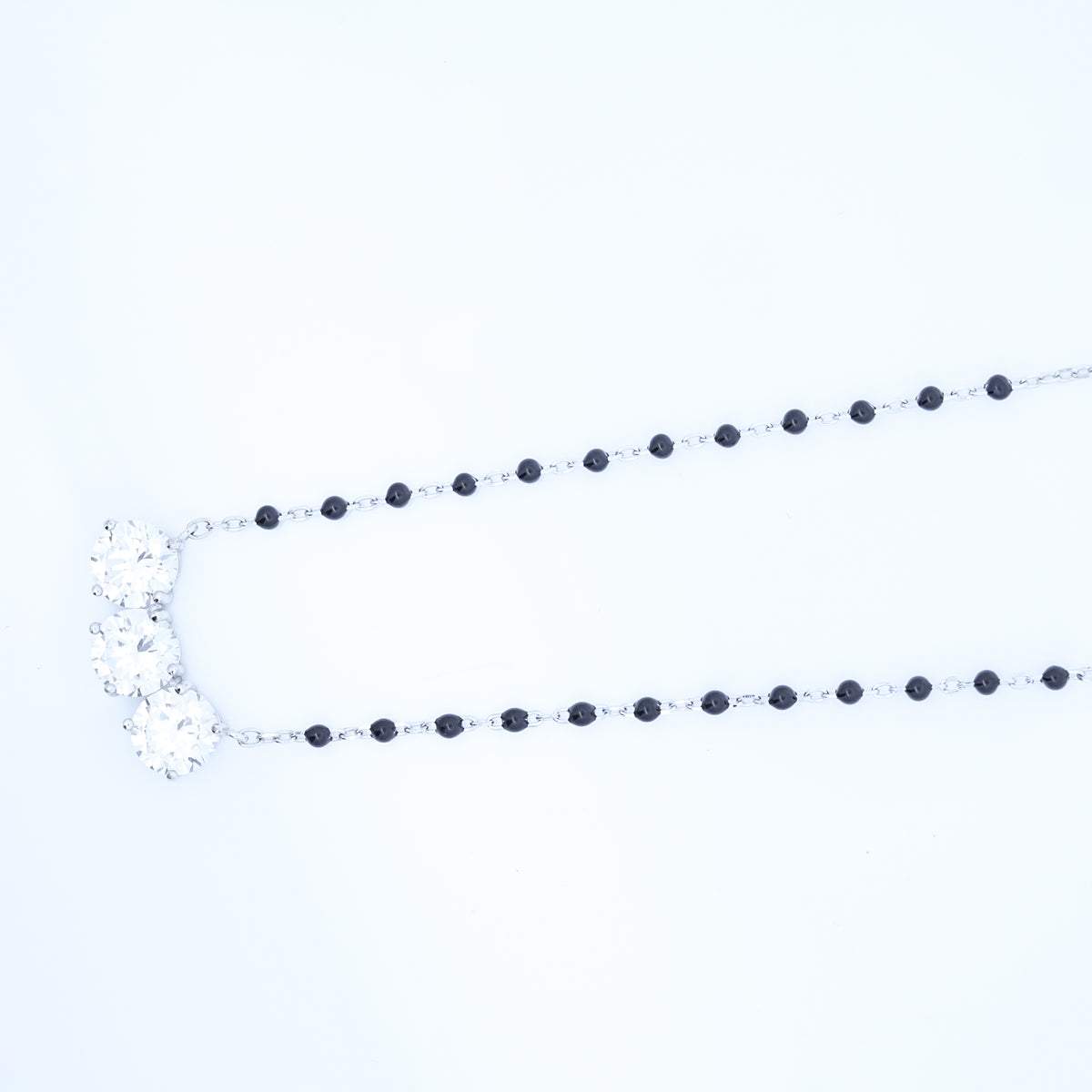 Silver Three Diamonds Mangalsutra