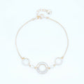 Silver Designer Choki Cz Bracelet Gold Plated