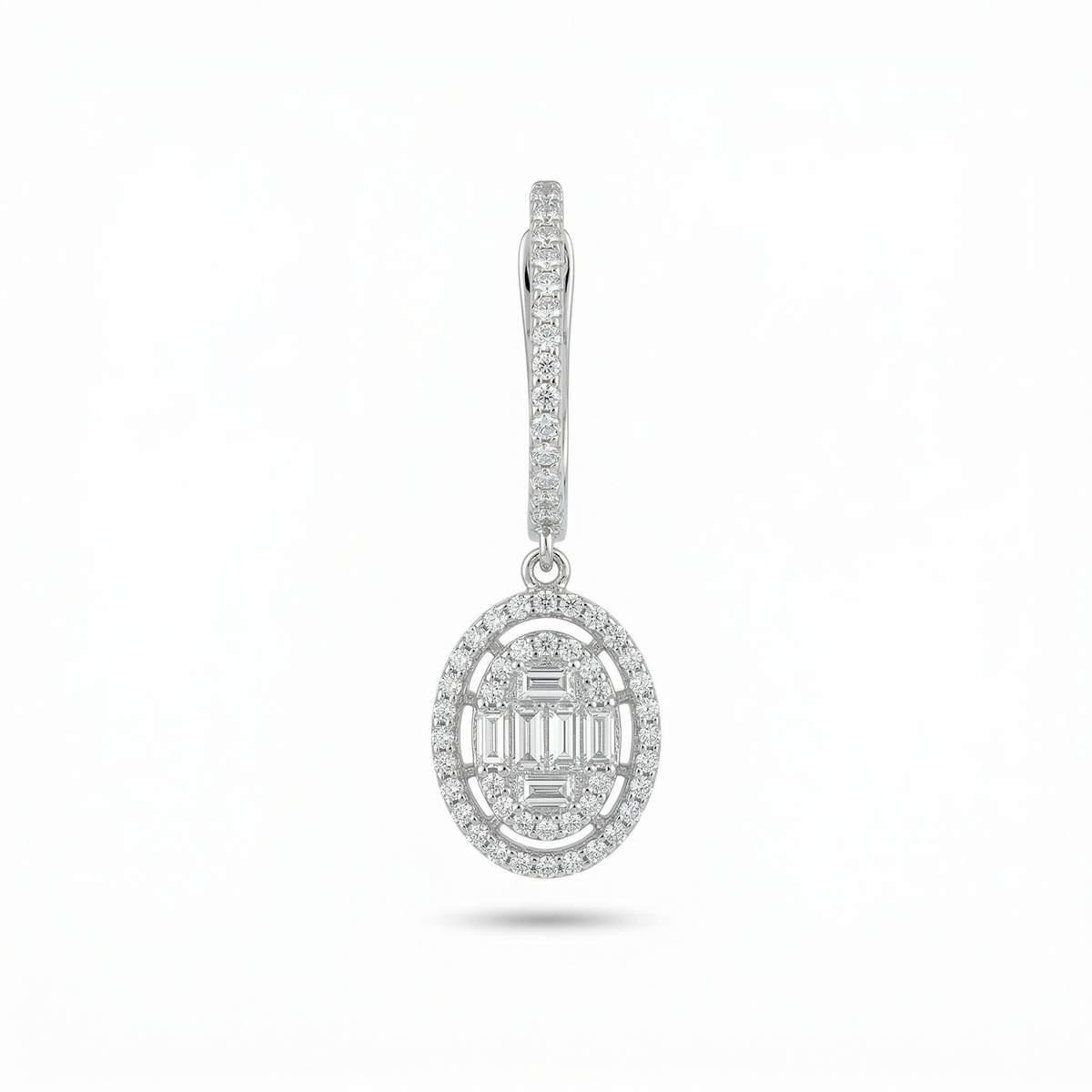 Silver choki heavy dangler earrings