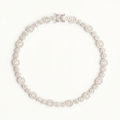 Silver Designer Tennis Bracelet