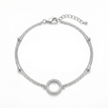 Double Layered Goodluck Silver Bracelet