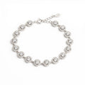 Silver Loose Tennis Round Bracelet