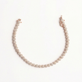 Rosegold Medium Floral Tennis Bracelet
