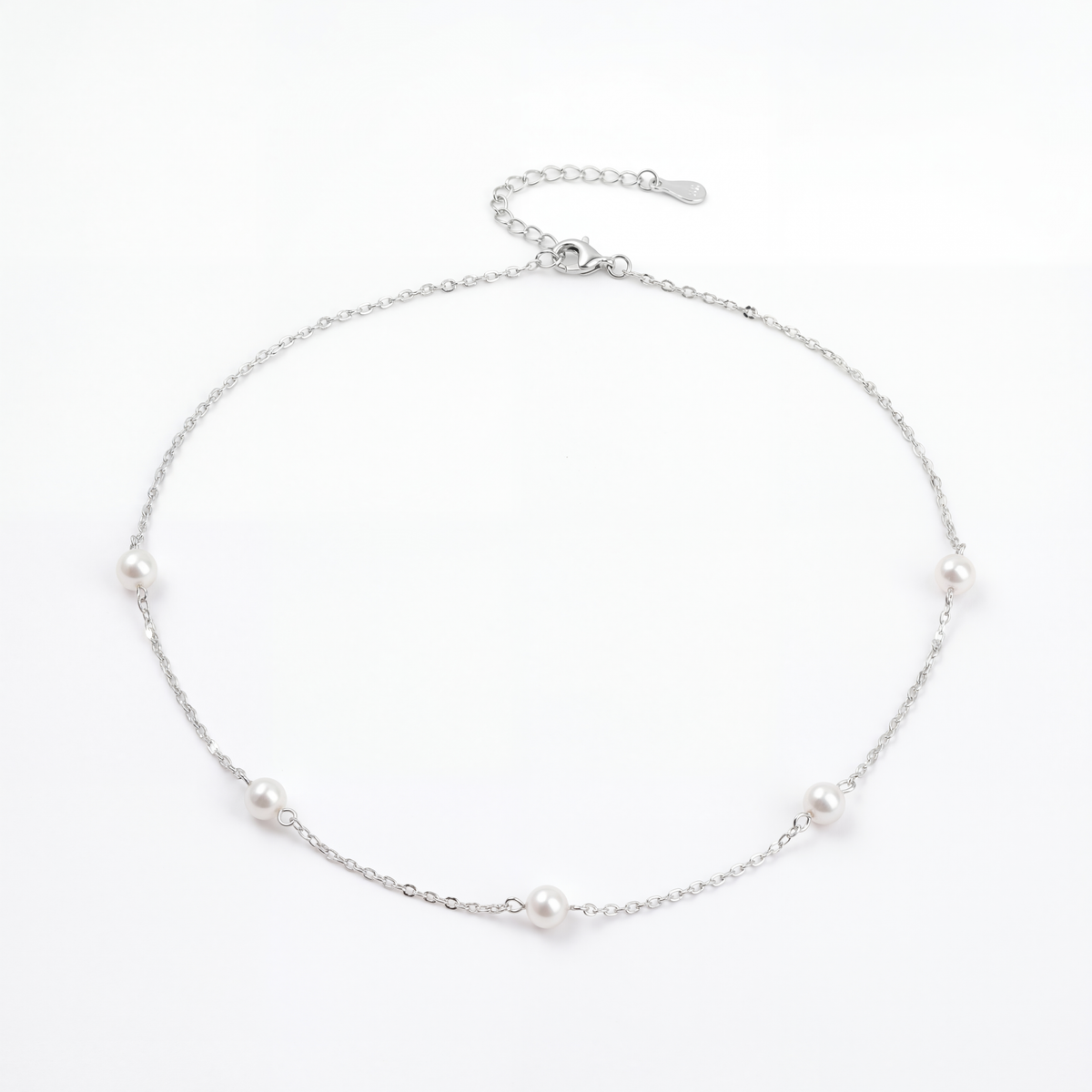 925 silver Quintessential Pearl Necklace