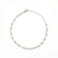 Silver Petite round Tennis Bracelet
