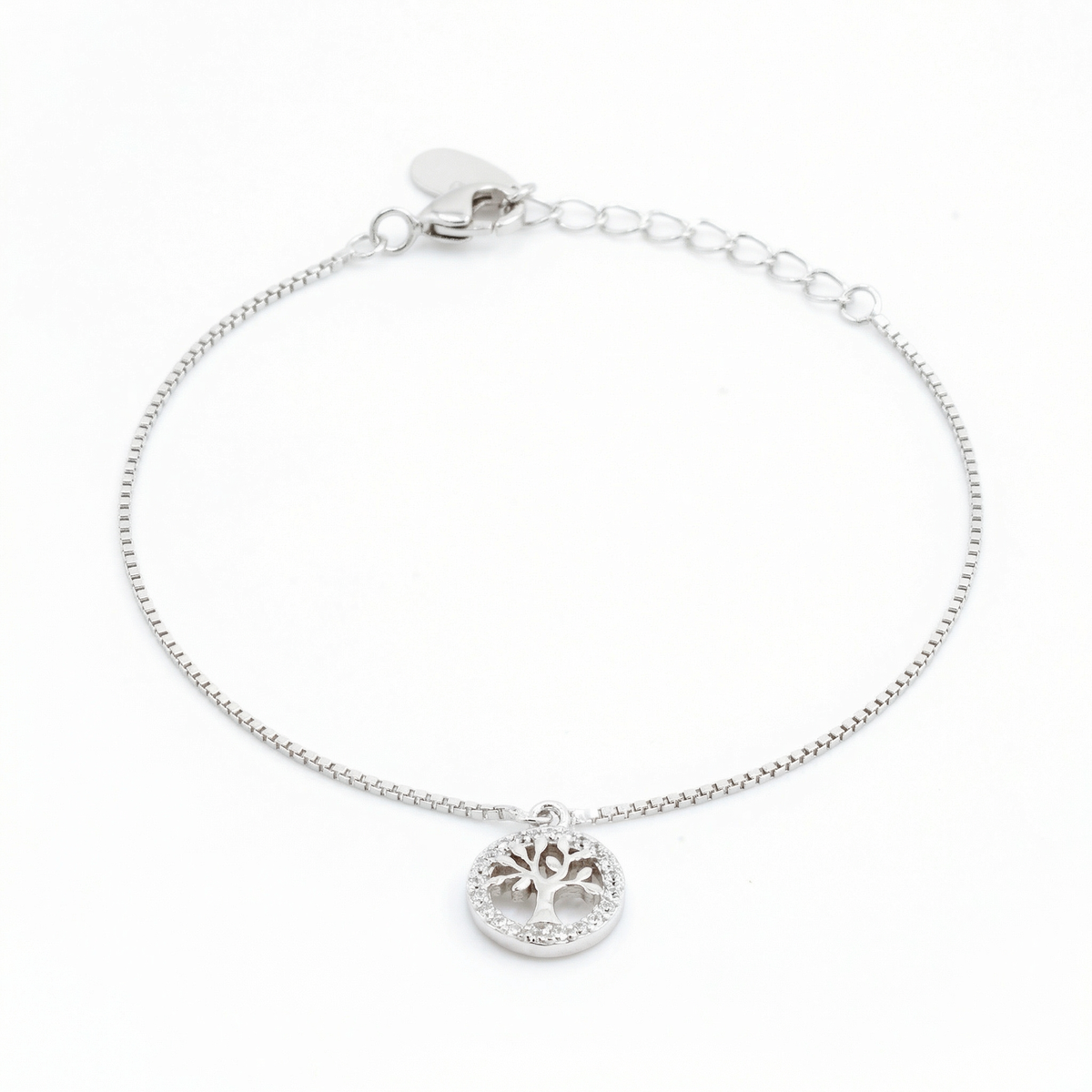 Silver Whispering Tree Bracelet