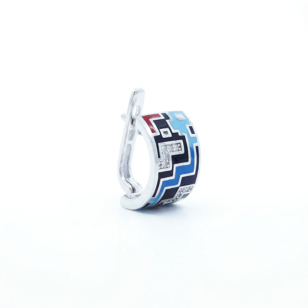 Silver Enamel Designer Bali