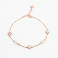 Rose Gold  Pearlescent Enamel Bracelet