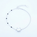 Silver Cushion Cut Hand Mangalsutra