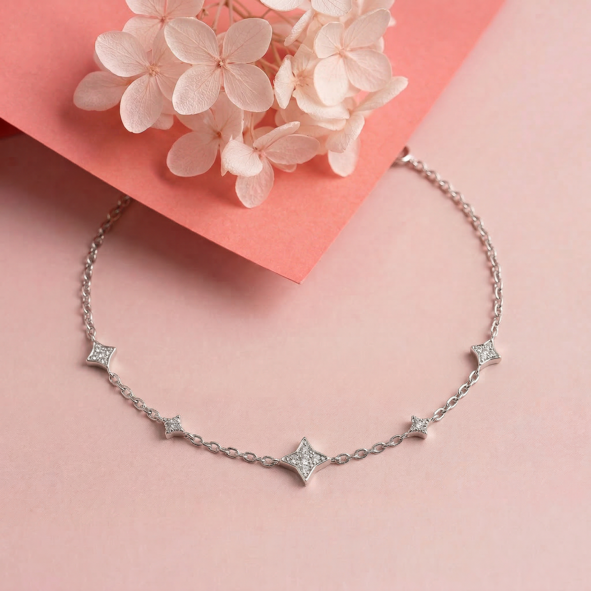 Rombus Star Fashion Silver Bracelet