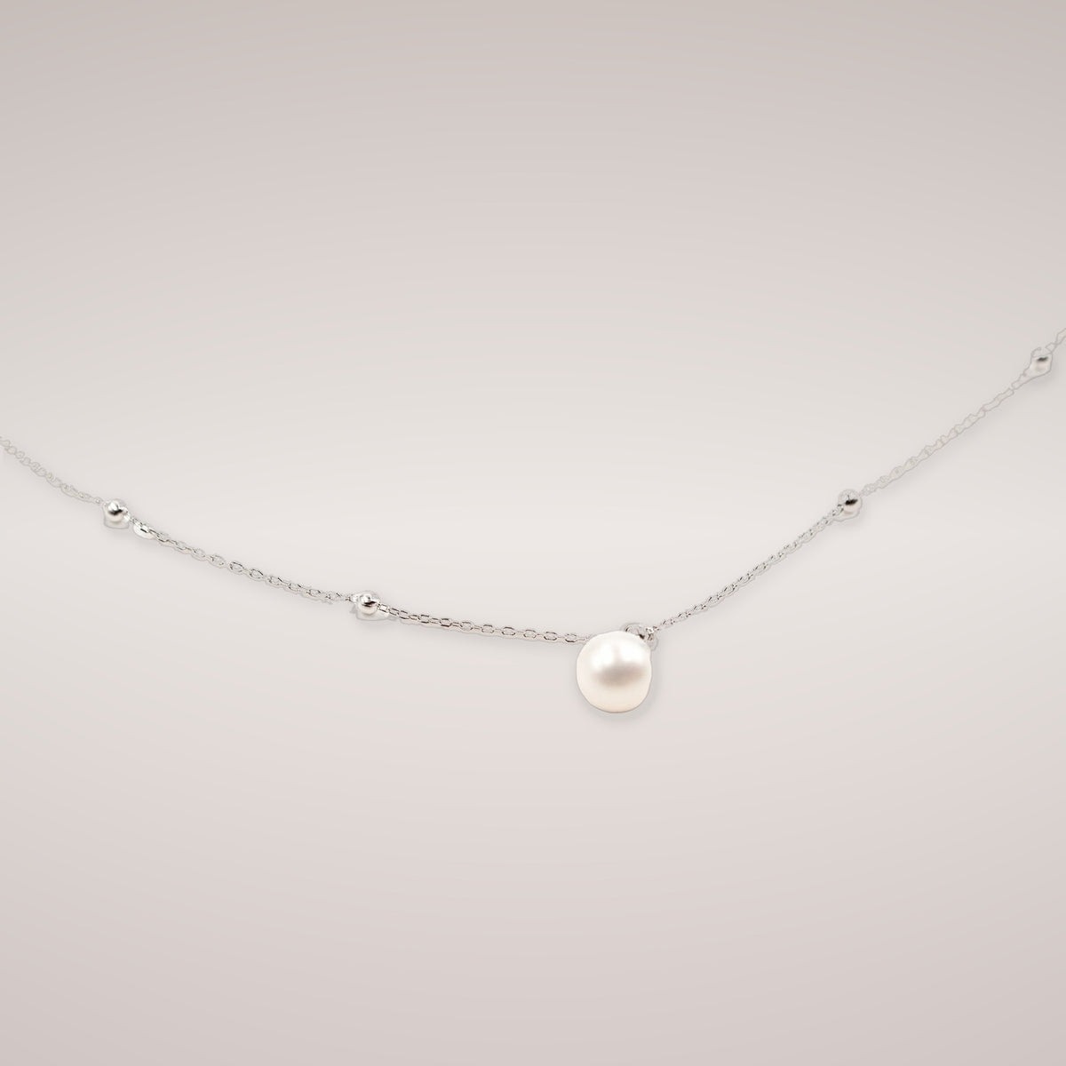 925 Single Pearl Necklace