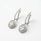 Silver choki heavy dangler earrings